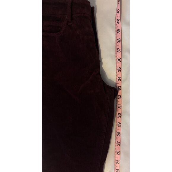 EUC Good American Good Legs Low Flare Corduroys, Malbec, Sz 27 - Picture 8 of 9